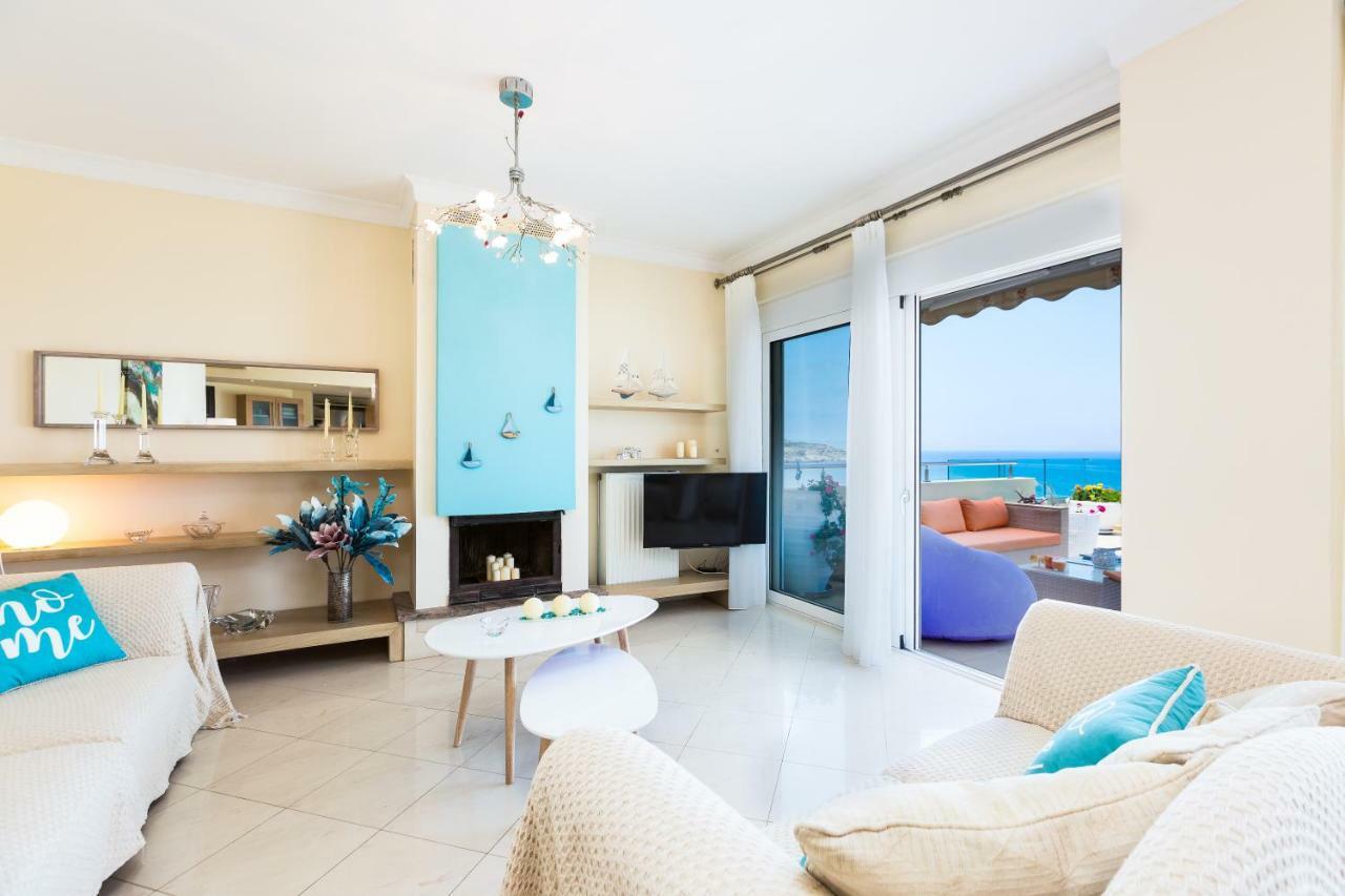 Appartamento Elytis Panoramic View Rethymno Esterno foto