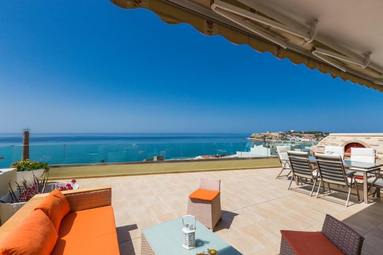 Appartamento Elytis Panoramic View Rethymno Esterno foto
