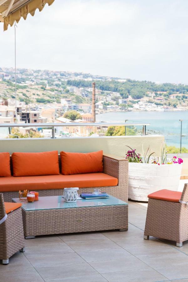 Appartamento Elytis Panoramic View Rethymno Esterno foto