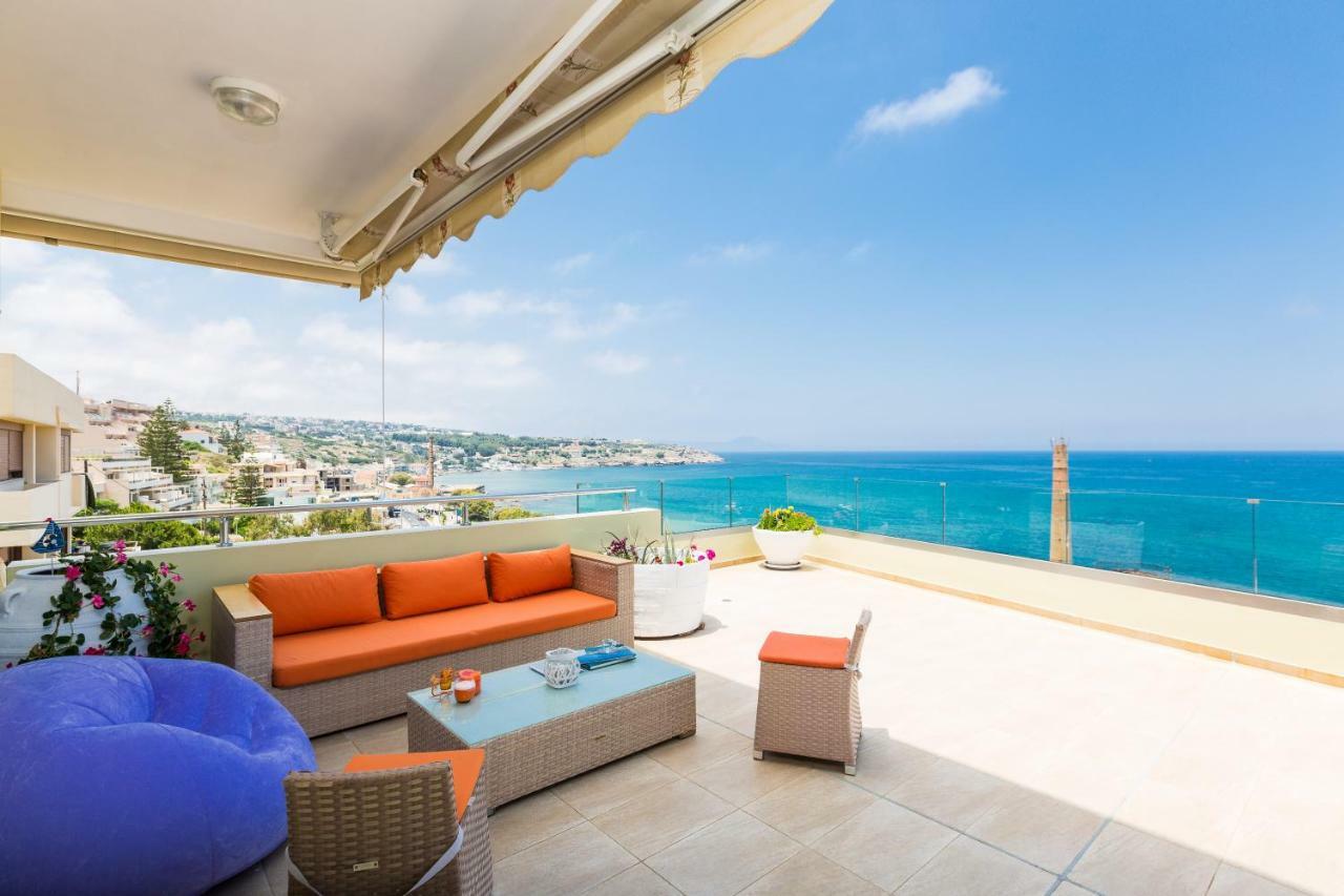 Appartamento Elytis Panoramic View Rethymno Esterno foto